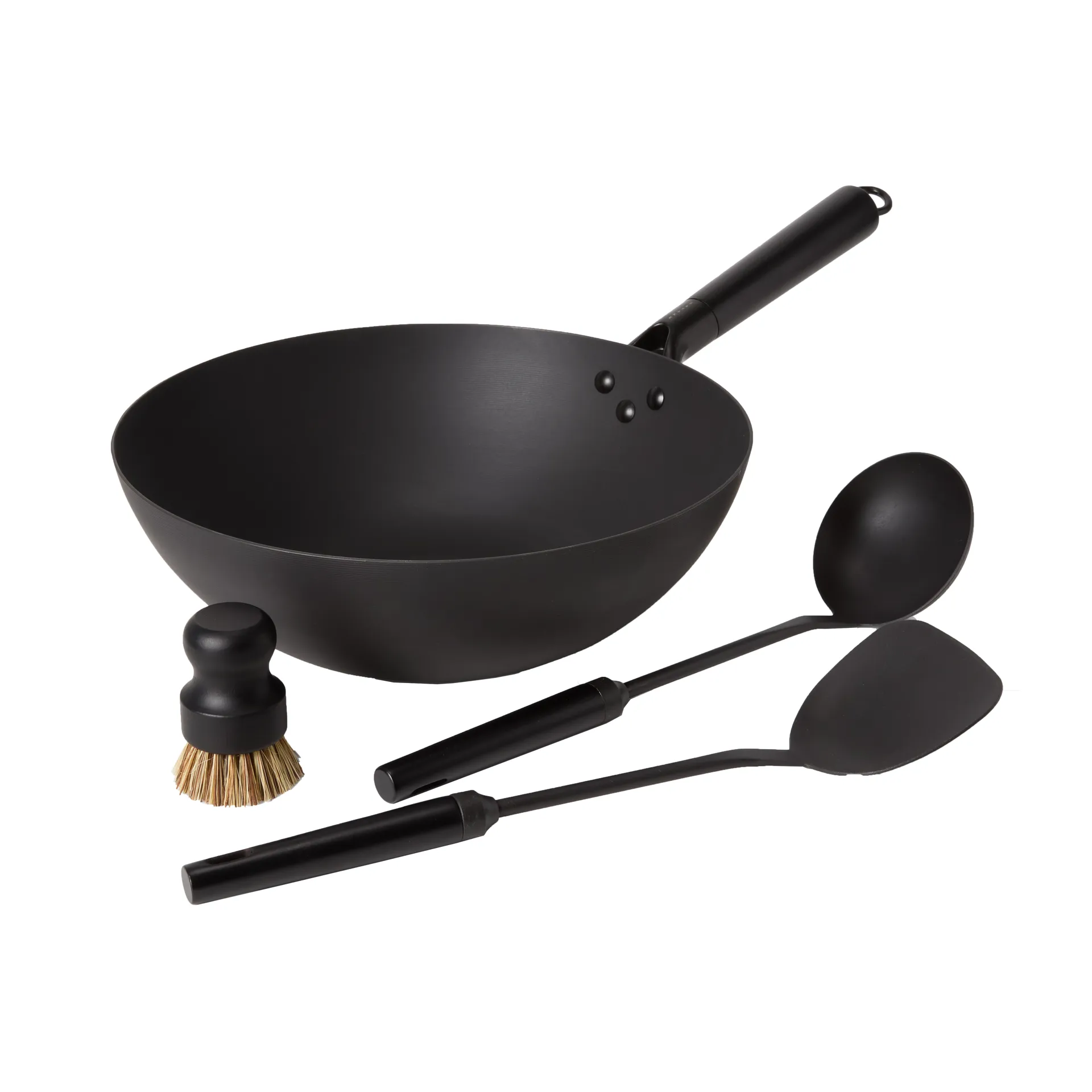 Satake wok set kolstål, 57 cm Satake