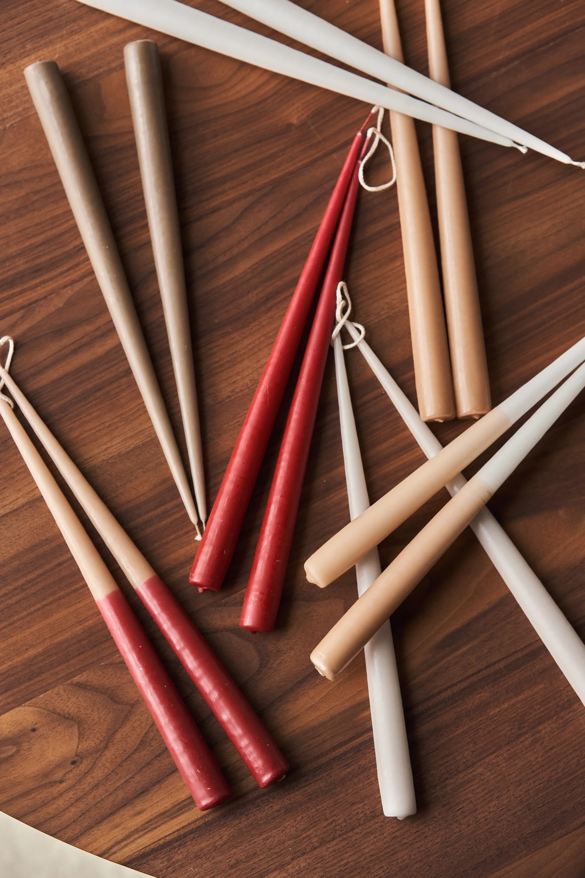 Affinity antikljus tvåfärgade 4-pack 32cm, White-sand Scandi Essentials