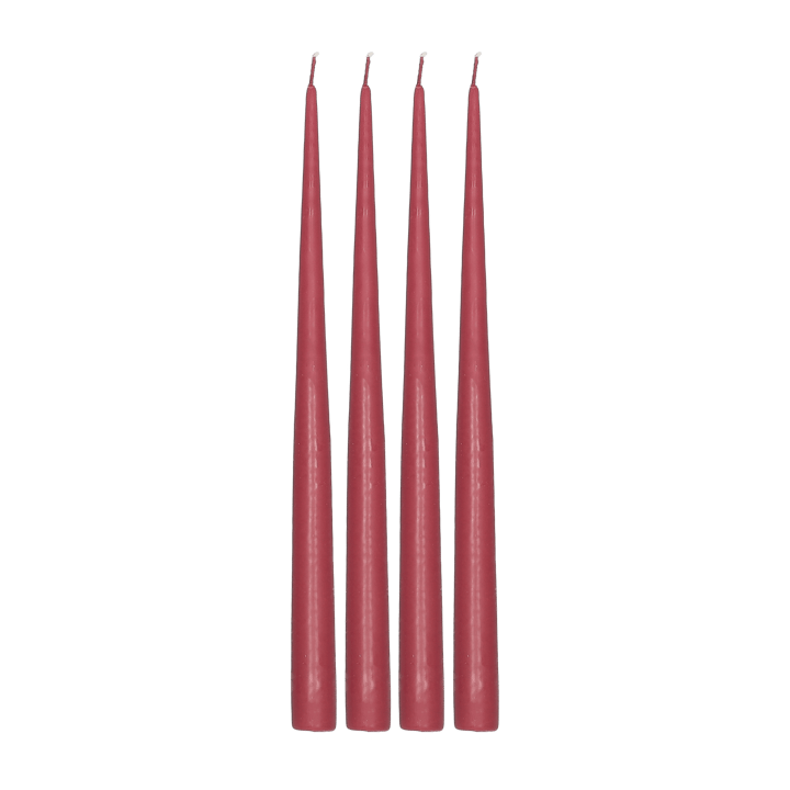 Atmosphere antikljus 4-pack 32 cm - Dark red - Scandi Essentials