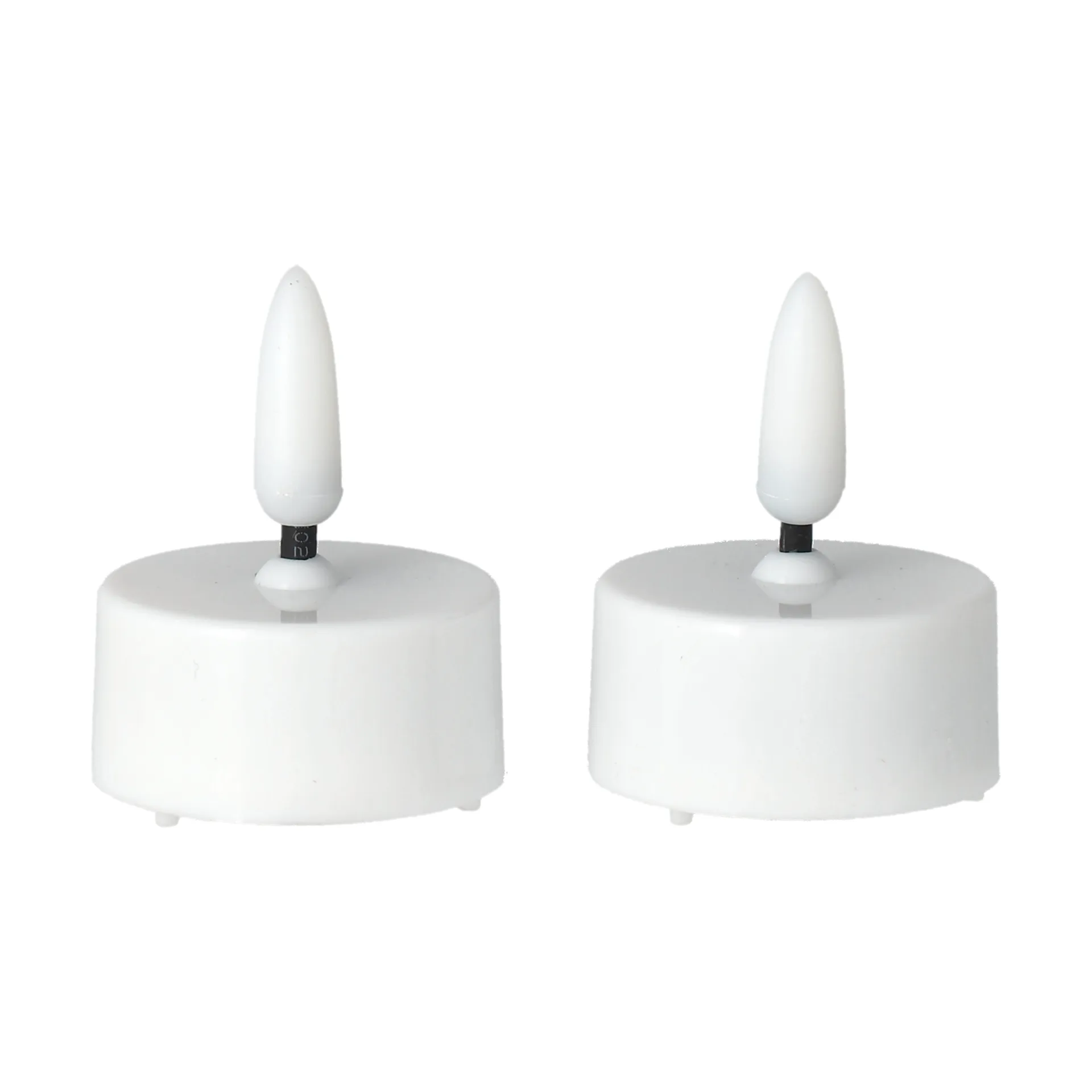 Bright värmeljus LED Ø3,8 cm 2-pack, White Scandi Essentials