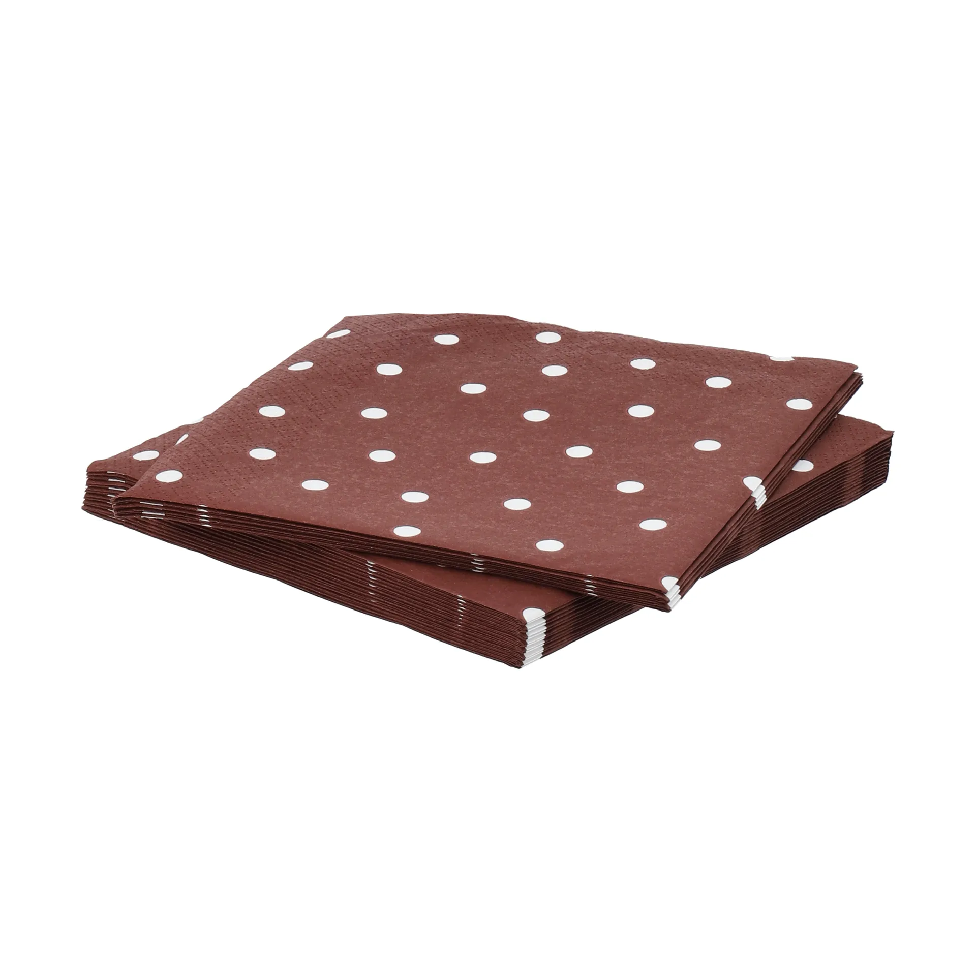 Fine dots pappersservett, Vinröd-vit, 20‑pack, 33×33 cm Scandi Essentials
