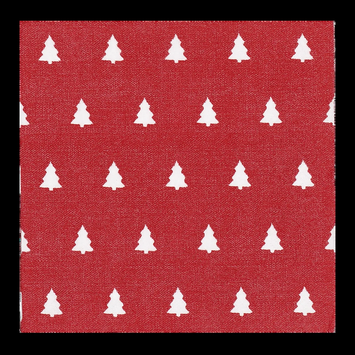 Scandi Essentials Linen trees servett 33x33 cm 20-pack Red