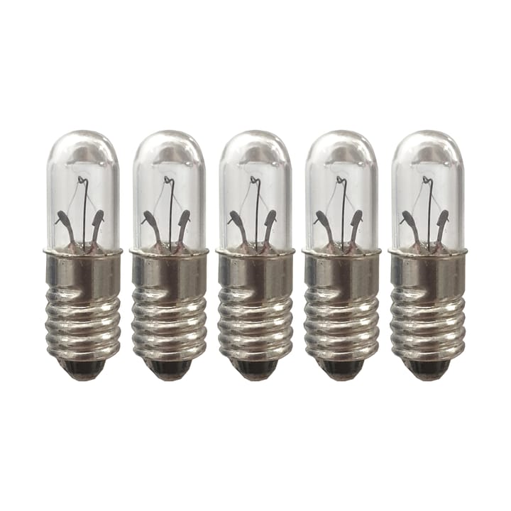 Lit ljuskälla E5 reservlampa 12V 0,6W - 5-pack, klar - Scandi Essentials