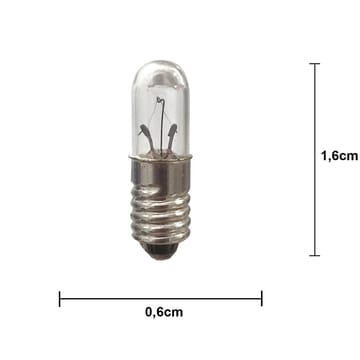 Lit ljuskälla E5 reservlampa 12V 0,6W - 5-pack, klar - Scandi Essentials