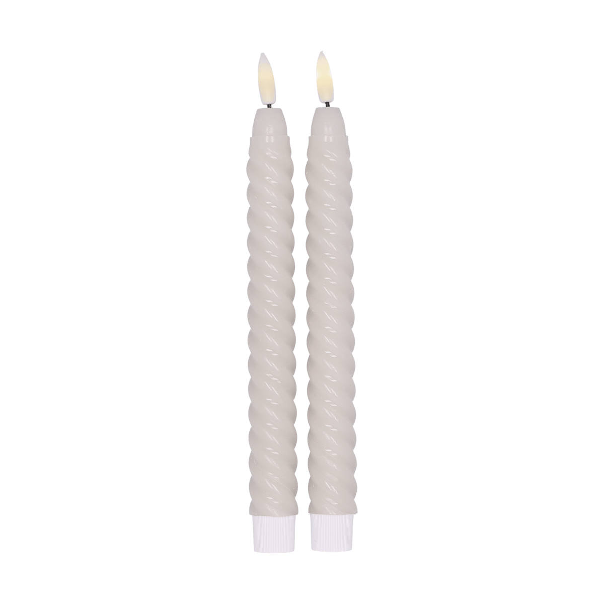 Scandi Essentials Twisted LED-ljus 25 cm 2-pack Beige
