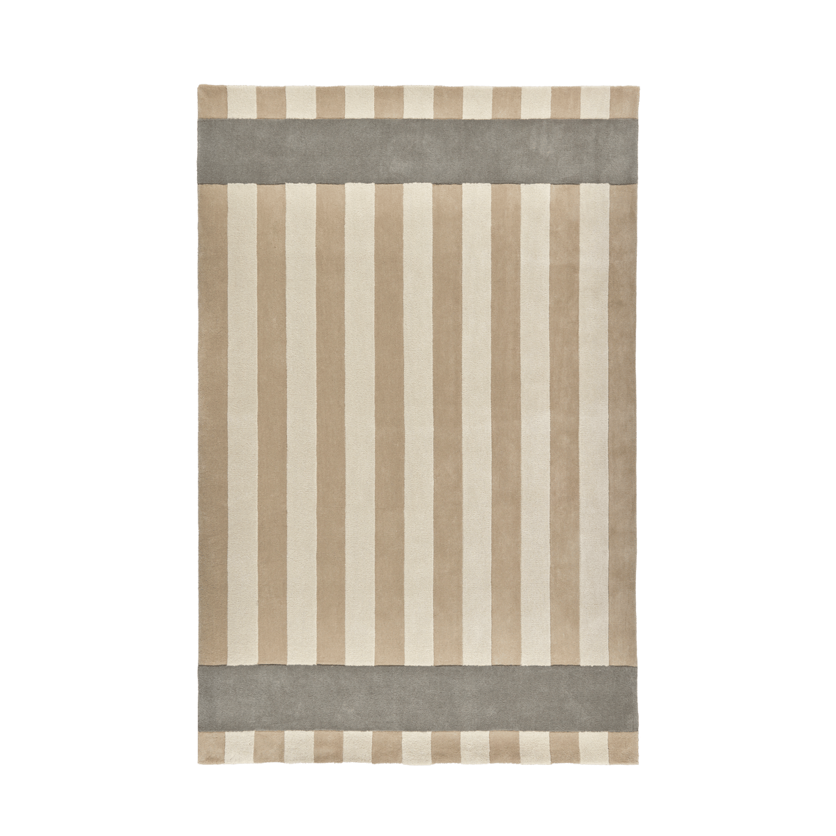 Scandi Living Aisles ullmatta Beige, 200x300 cm | Skandinavisk Design | Lugg- & Ryamattor | Beige