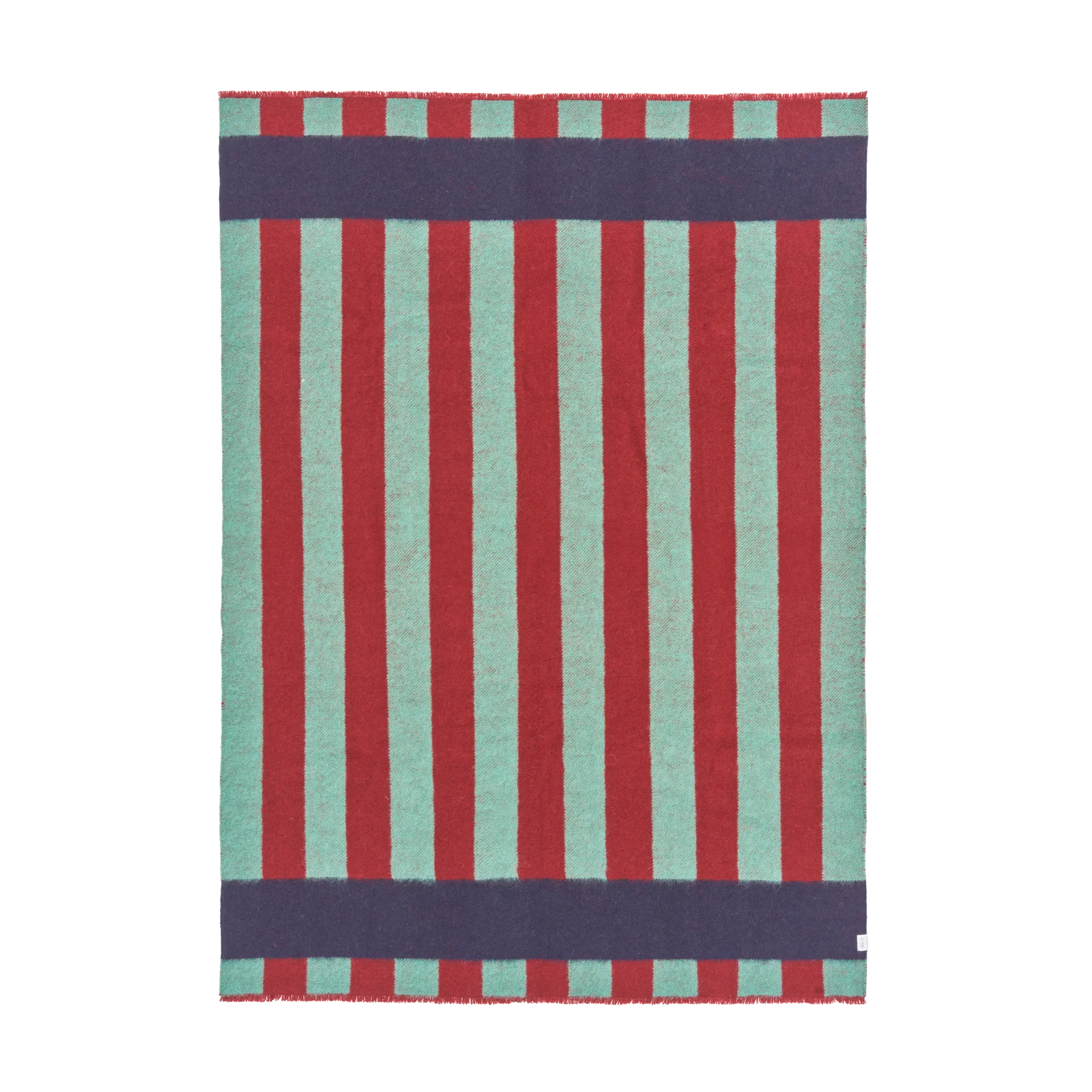 Aisles ullpläd 130x180 cm, Grön Scandi Living