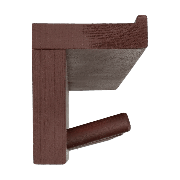 Alley knopplist med hylla, Burgundy Scandi Living