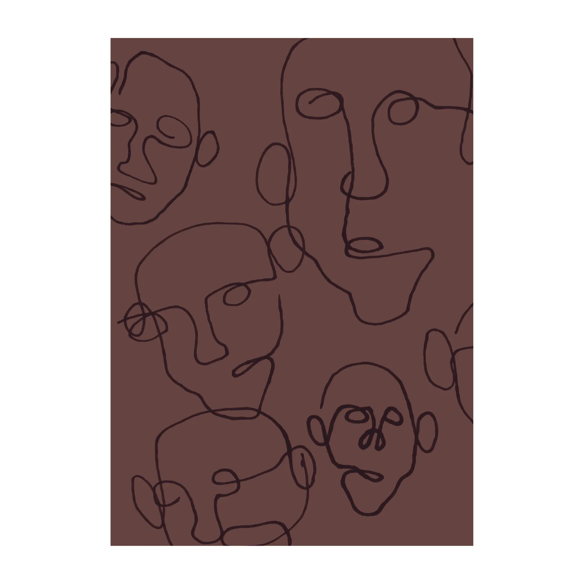 Audience poster brun, 30x40 cm Scandi Living