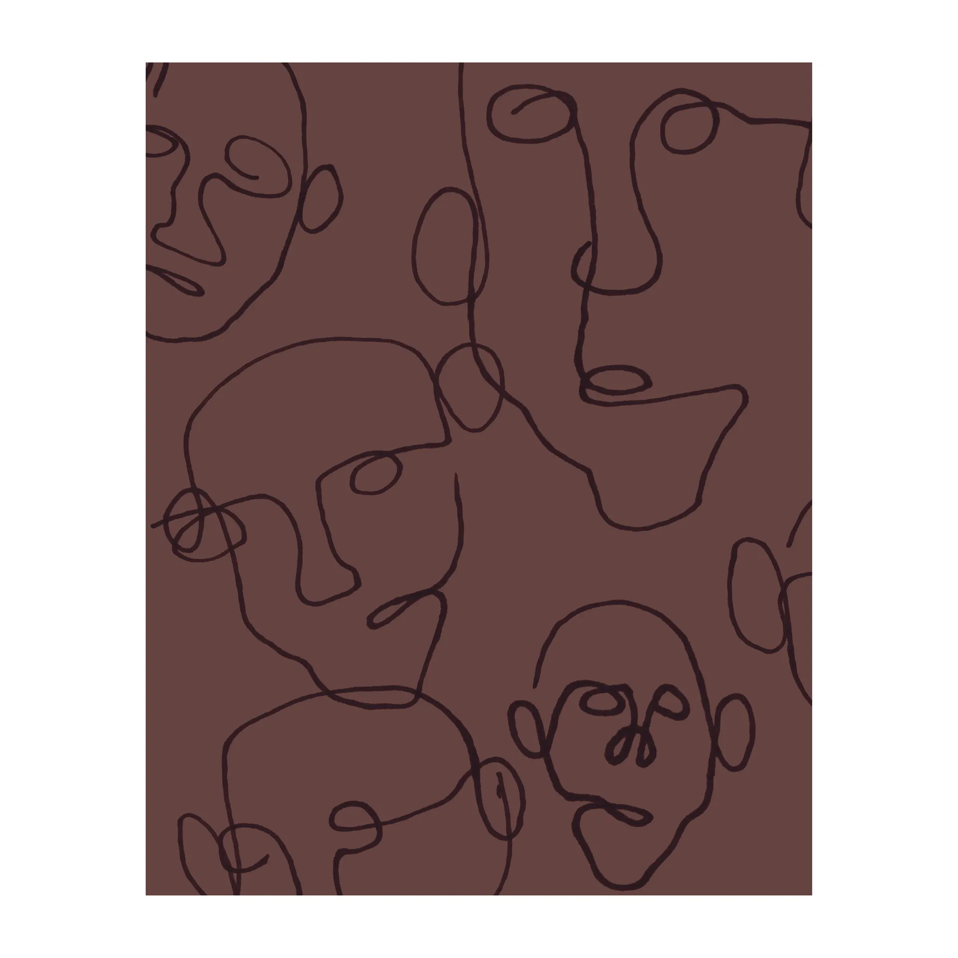 Audience poster brun, 40x50 cm Scandi Living