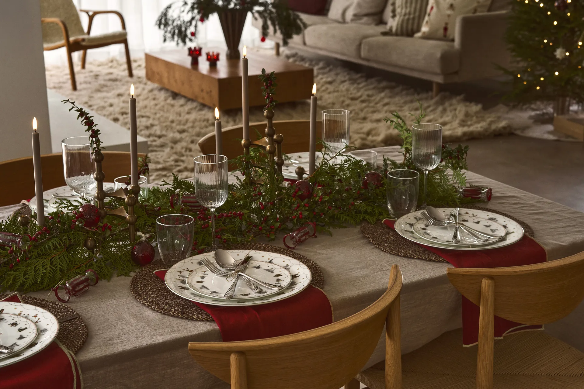 Bonbons julgranskula 6-pack, Röd Scandi Living