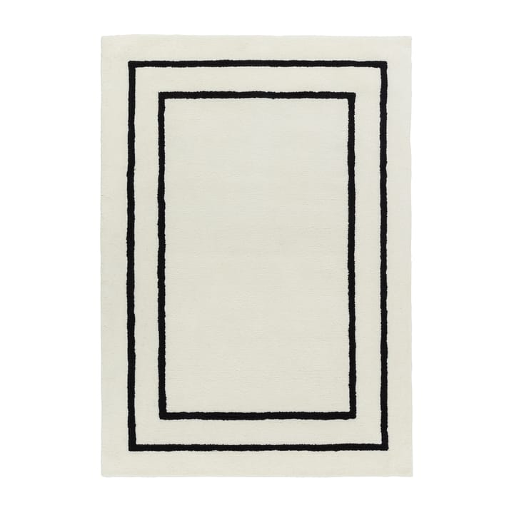 Borders ullmatta, Vit-svart 200x300 cm Scandi Living