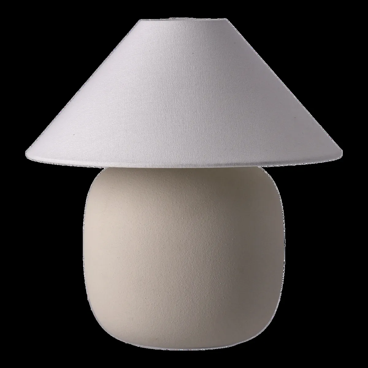 Scandi Living Boulder bordslampa 29 cm beige-white
