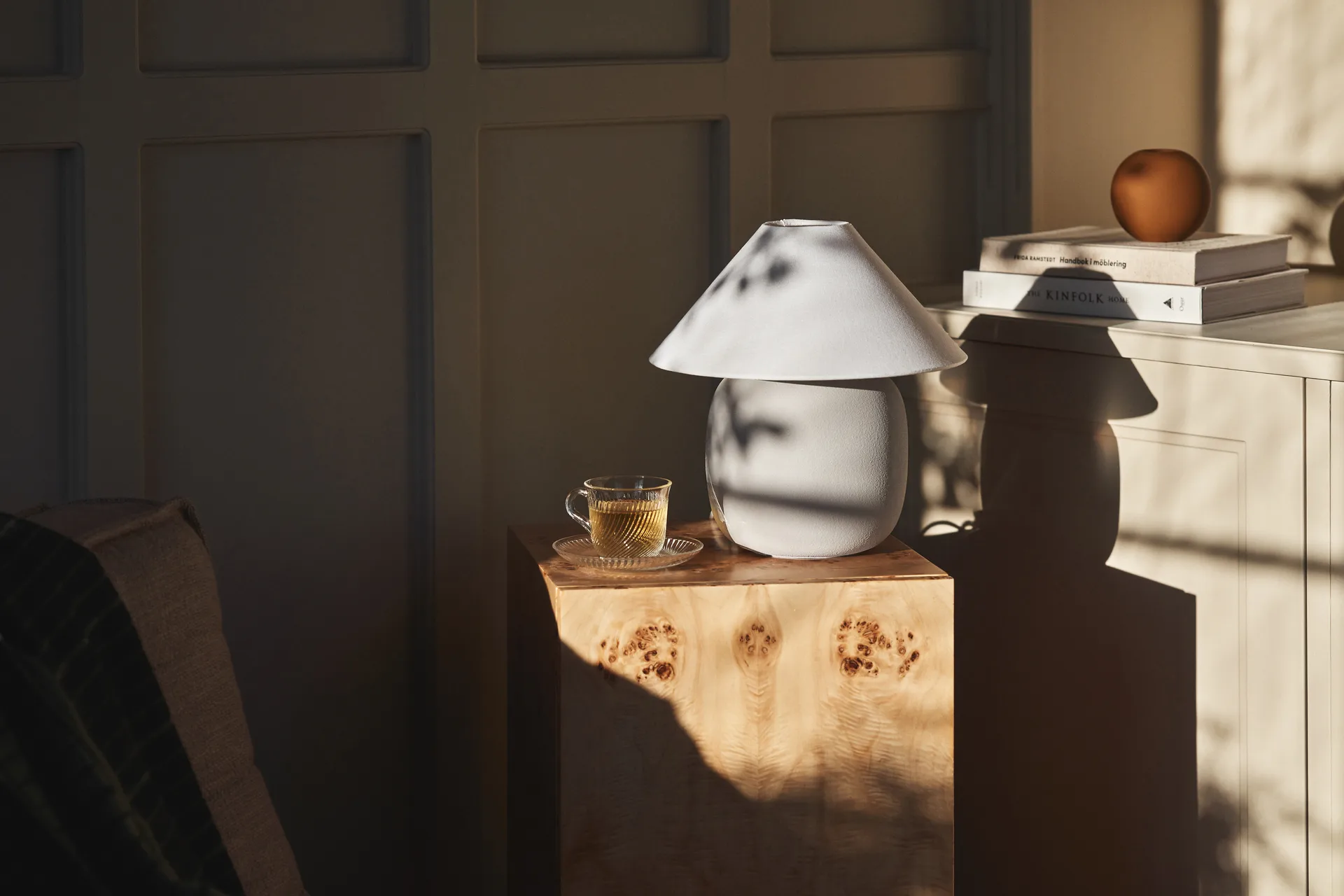 Boulder bordslampa 29 cm grey-white,  Scandi Living