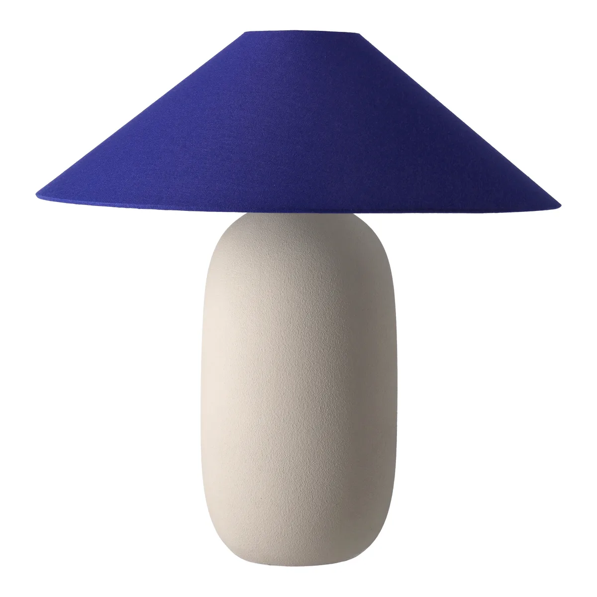 Scandi Living Boulder bordslampa 48 cm beige-cobolt