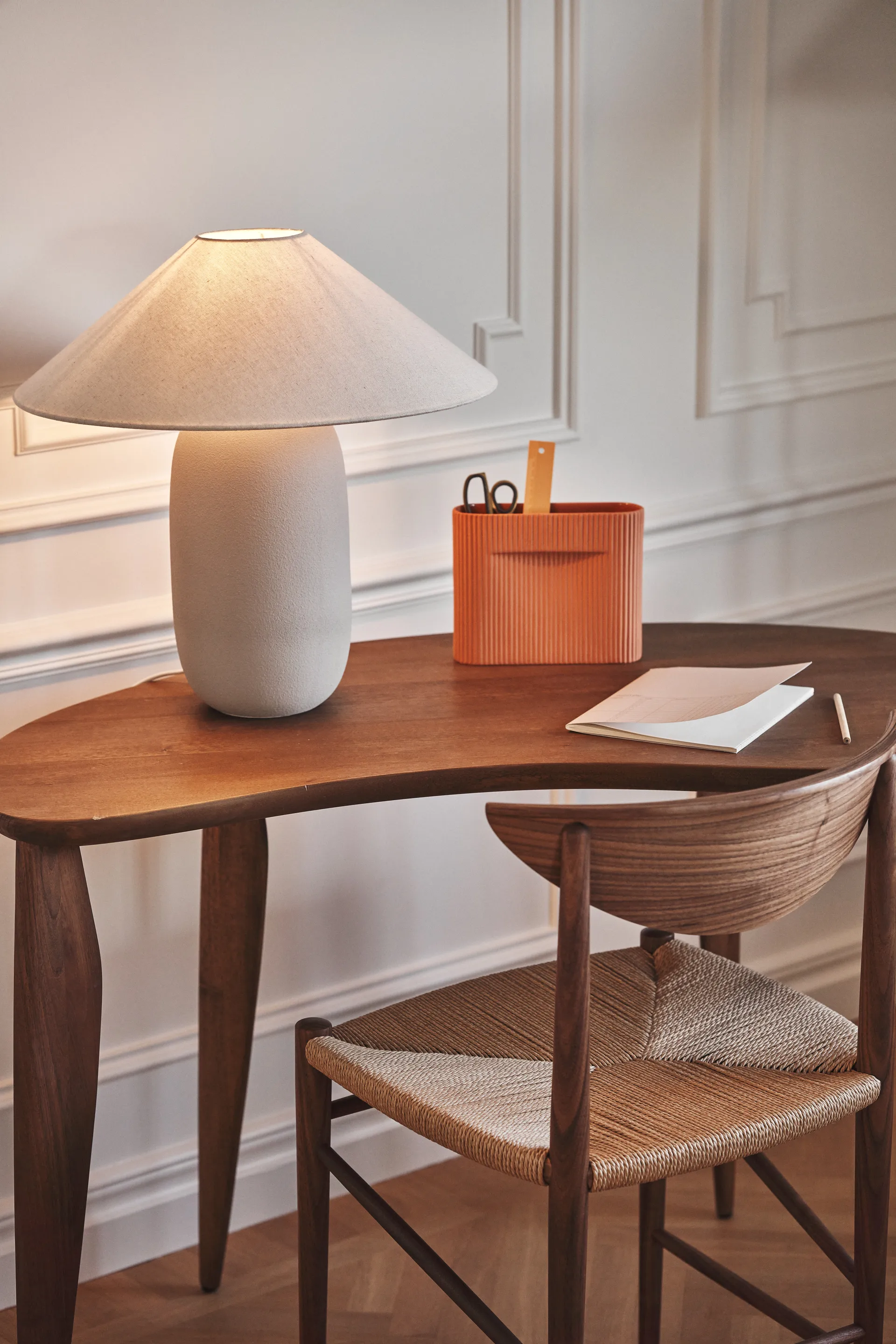 Boulder bordslampa 48 cm grey-nature Scandi Living