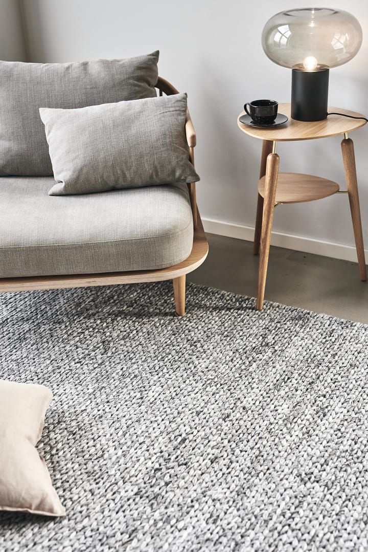Braided ullmatta mörkgrå, 170x240 cm Scandi Living
