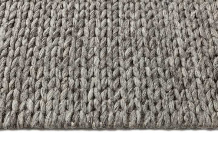 Braided ullmatta naturgrå - 170x240 cm - Scandi Living