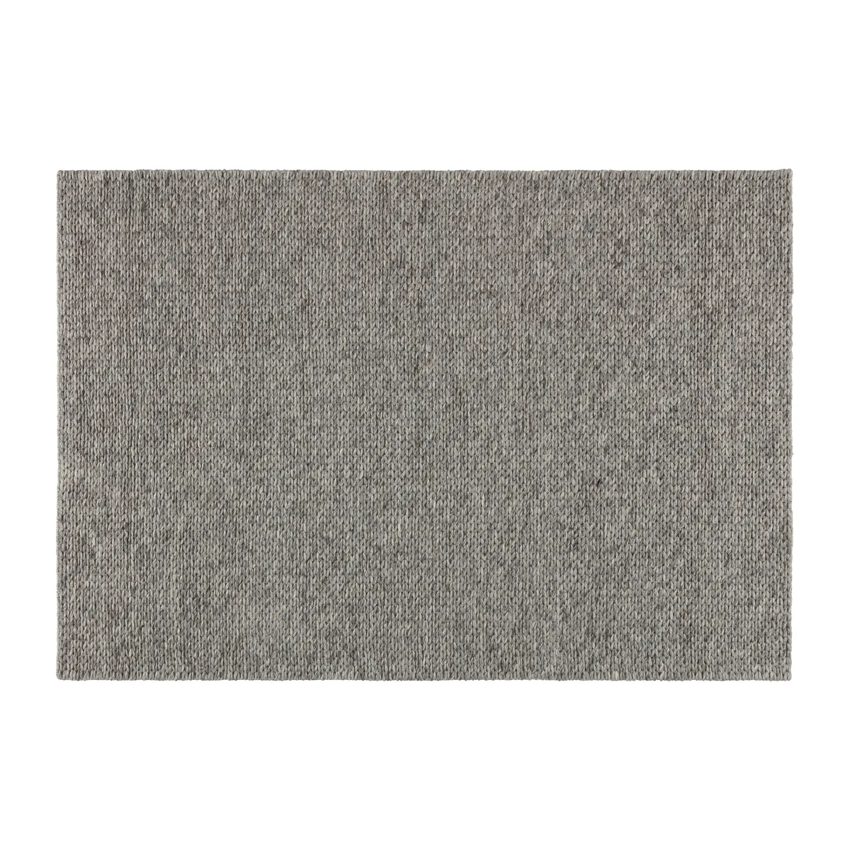 Scandi Living Braided ullmatta naturgrå 200x300 cm