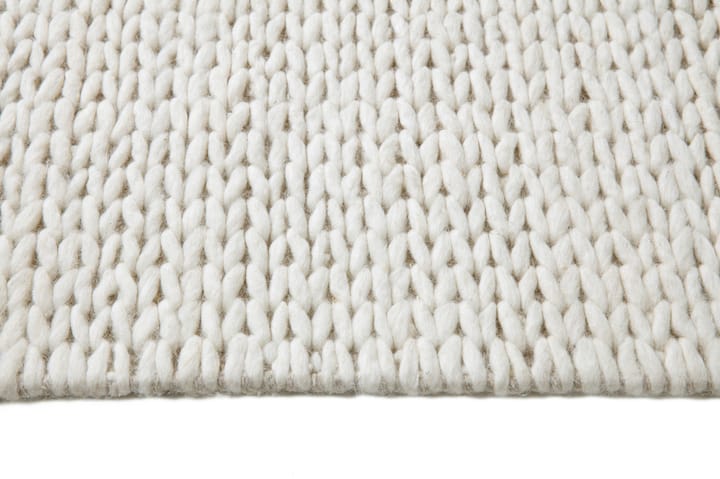 Braided ullmatta naturvit - 170x240 cm - Scandi Living