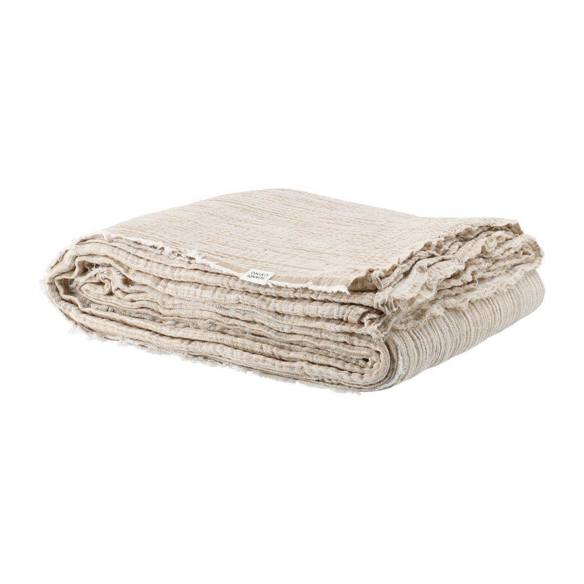 Scandi Living Breeze överkast 160x260cm Beige | Skandinavisk Design | Överkast | Beige