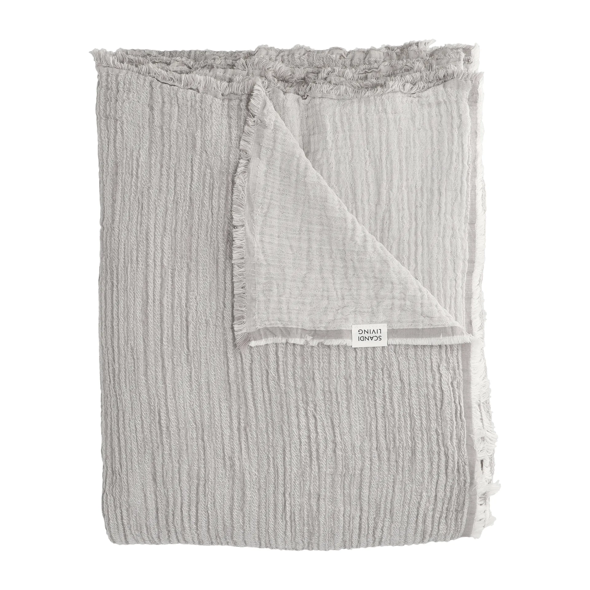 Breeze överkast 260x260cm, Grå Scandi Living