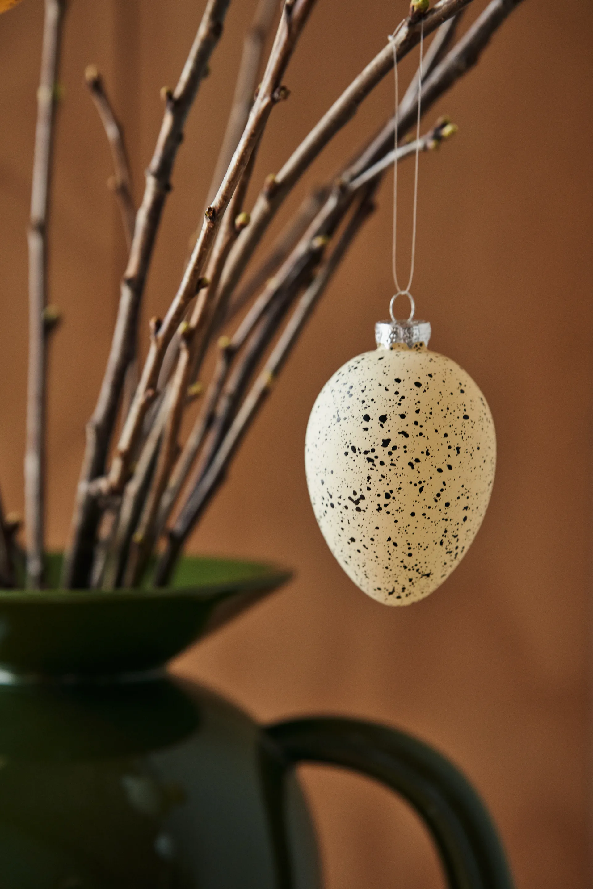 Brooding påskägg glas 8 cm 6-pack, Beige Scandi Living