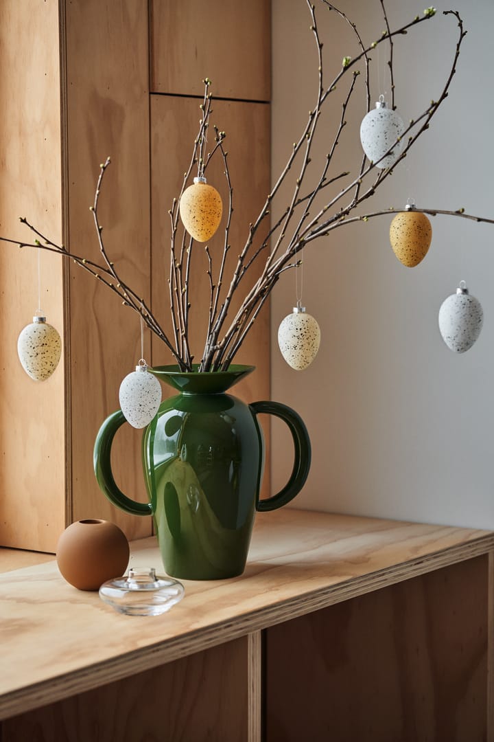Brooding påskägg glas 8 cm 6-pack, Vit Scandi Living