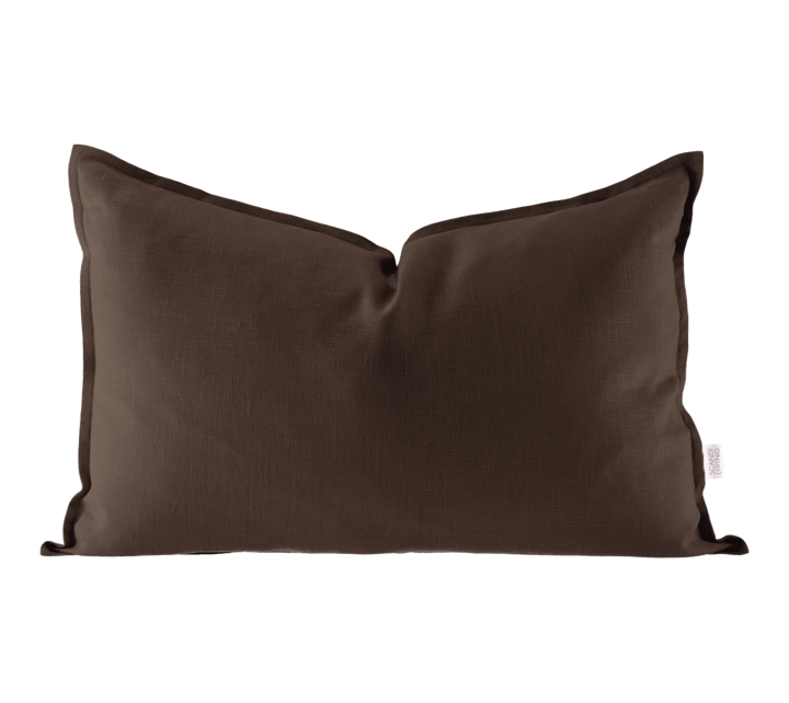 Calm kuddfodral linne 40x60 cm - Chocolate Brown - Scandi Living