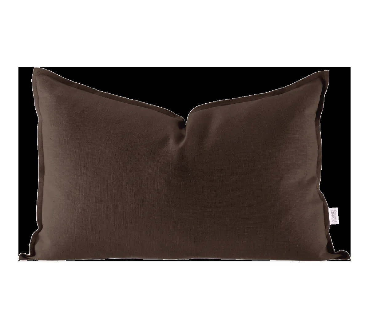 Scandi Living Calm kuddfodral linne 40x60 cm Chocolate Brown