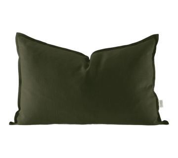 Calm kuddfodral linne 40x60 cm - Forest Green - Scandi Living