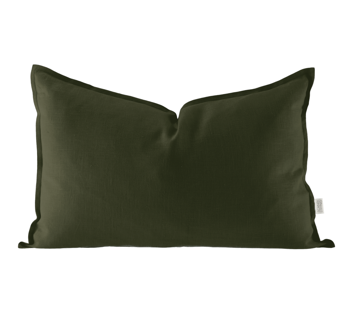 Scandi Living Calm kuddfodral linne 40x60 cm Forest Green
