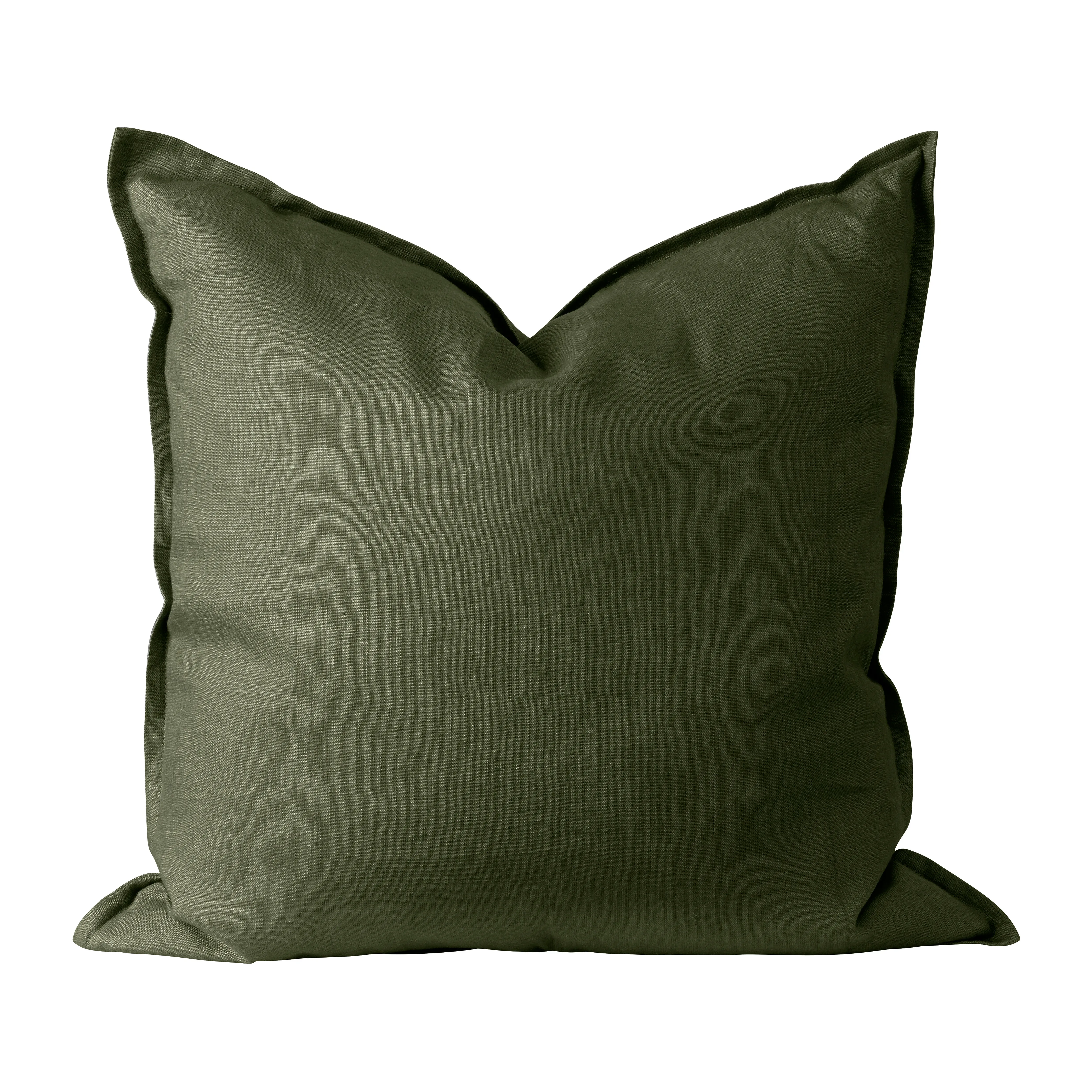 Calm kuddfodral linne 50x50 cm, Forest Green