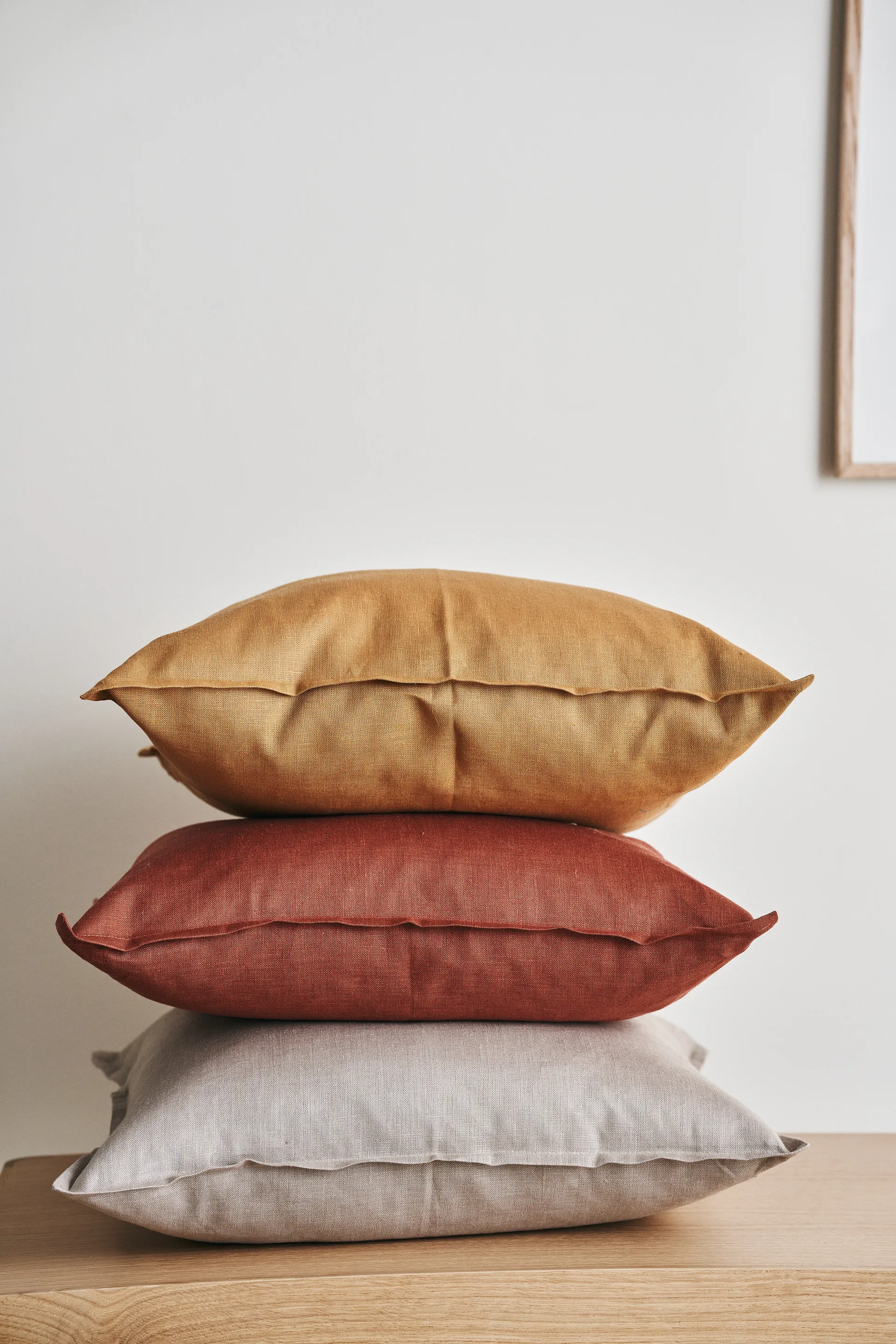 Calm kuddfodral linne 50x50 cm, Rust Scandi Living
