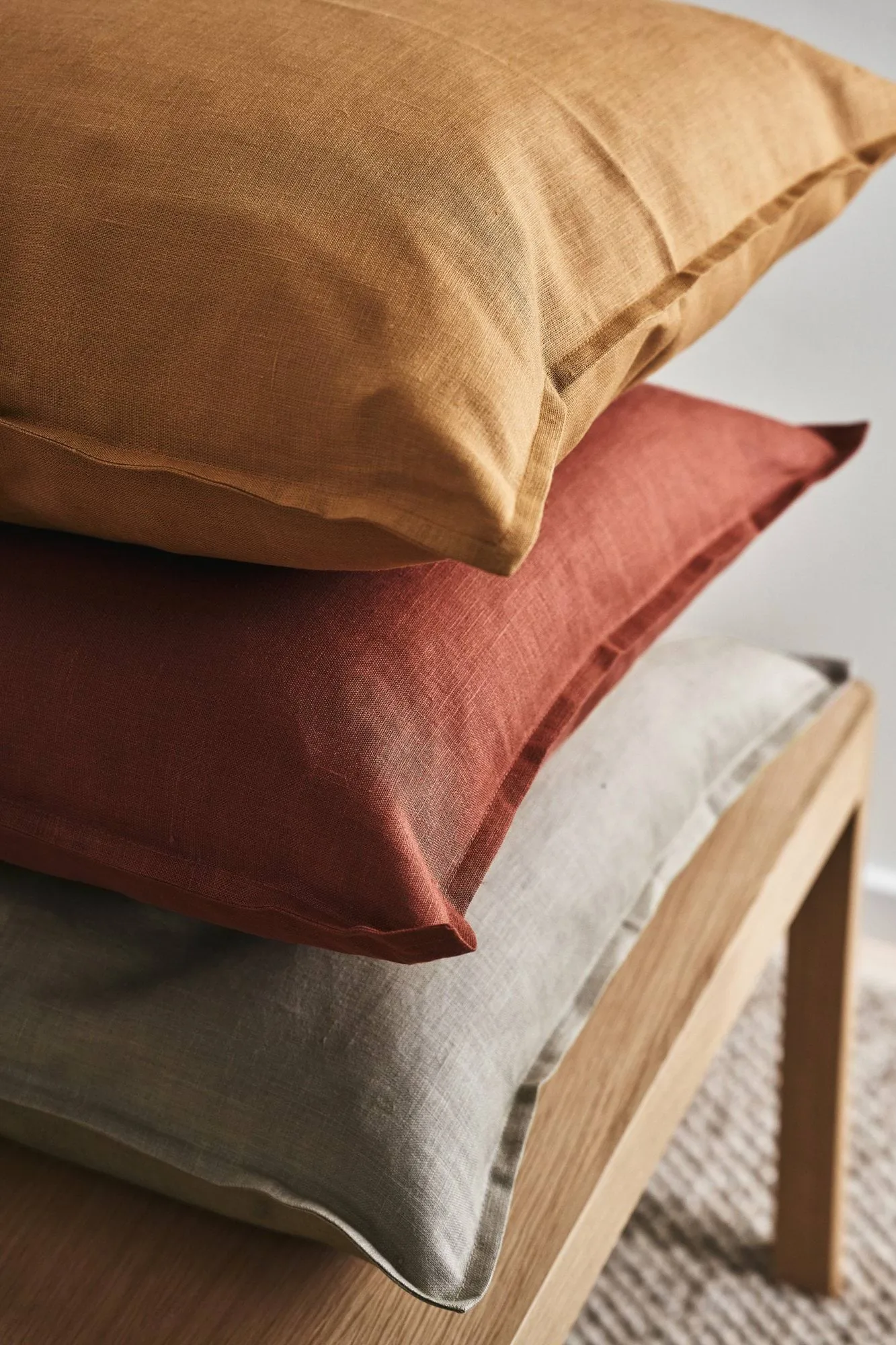 Calm kuddfodral linne 50x50 cm, Sand  Scandi Living