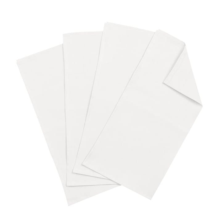 Clean linneservetter 45x45 cm 4-pack - white - Scandi Living