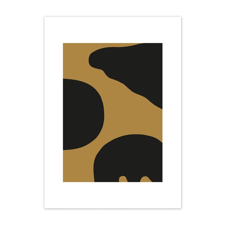 Contour poster brun - 50x70 cm - Scandi Living