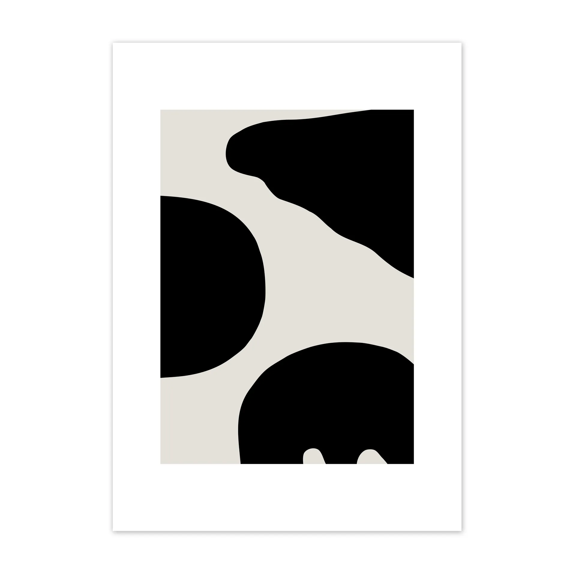 Contour poster grå, 40x50 cm Scandi Living