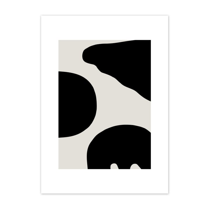 Contour poster grå - 40x50 cm - Scandi Living