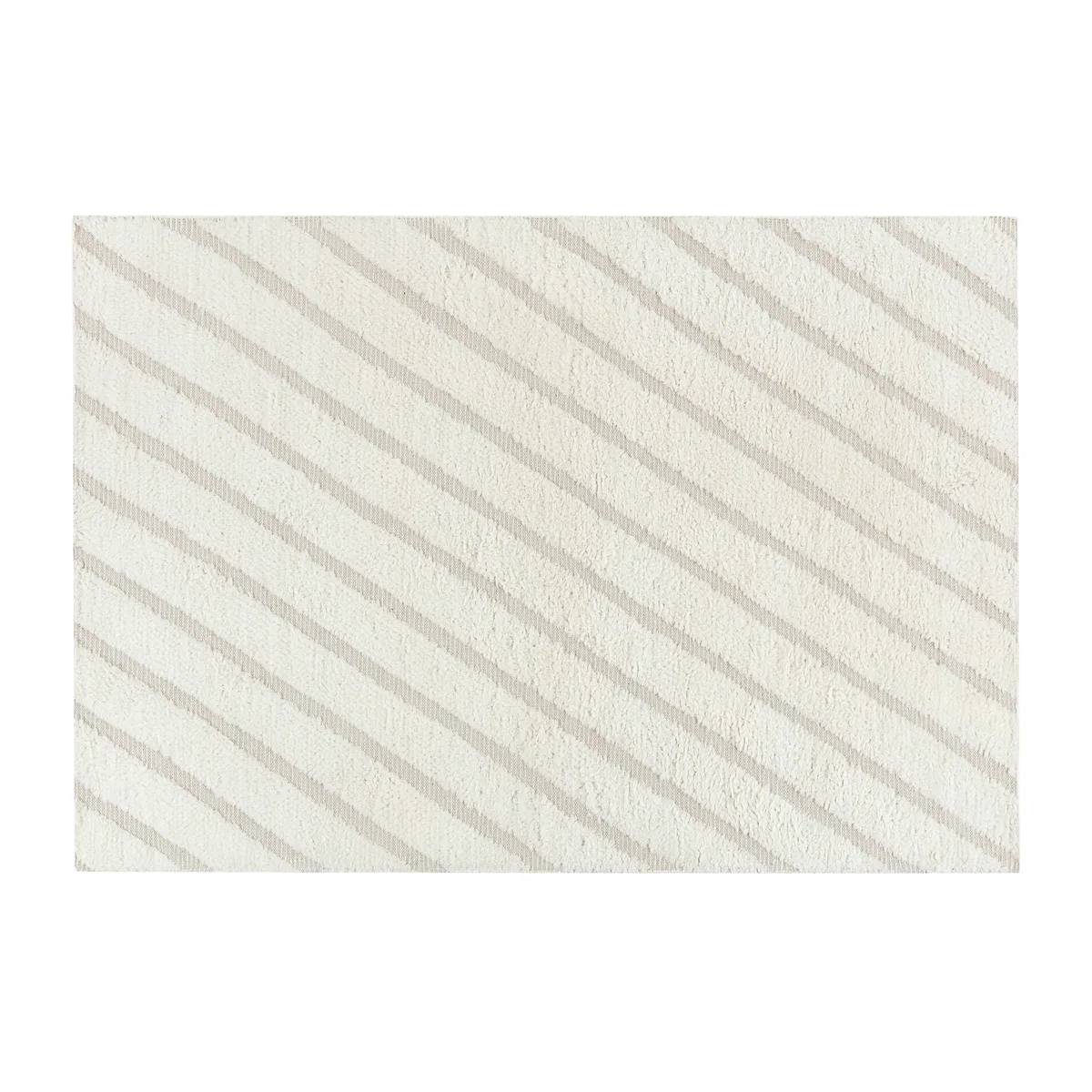 Scandi Living Cozy line ullmatta naturvit 200x300 cm