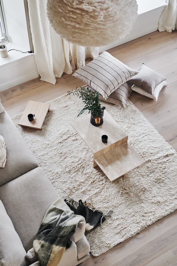 Cozy ullmatta naturvit - 170x240 cm - Scandi Living