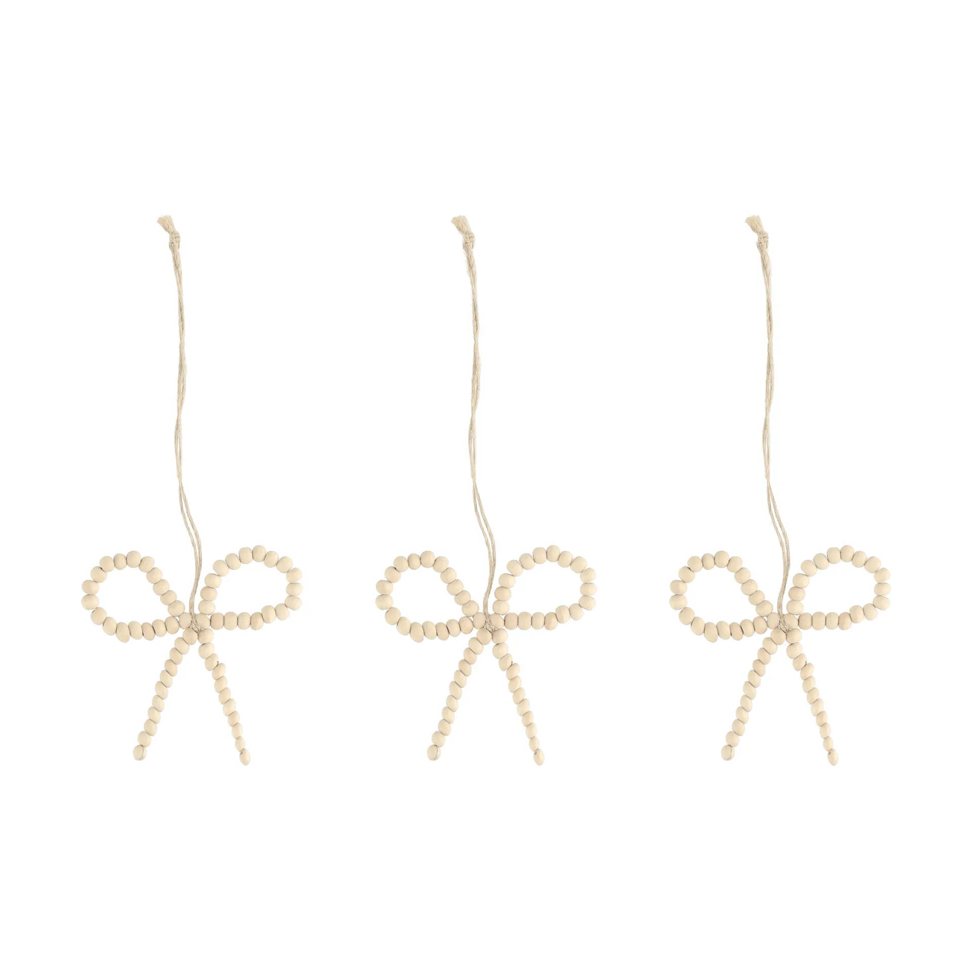Craft julgranshänge rosett 3-pack, Natur Scandi Living