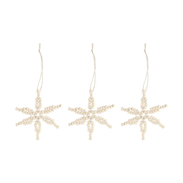 Craft julgranshänge snöflinga 3-pack - Natur - Scandi Living