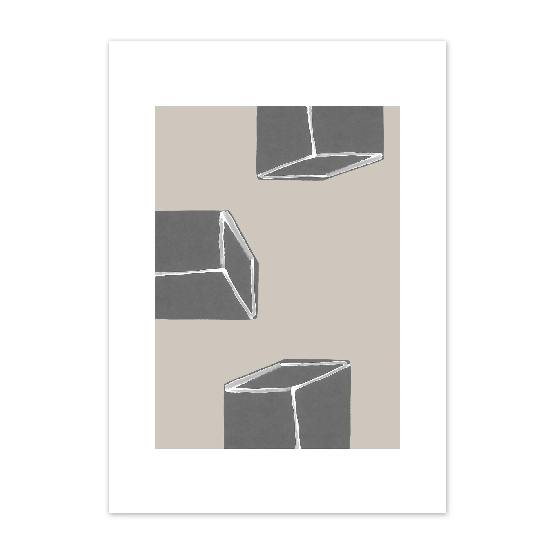 Dimensions poster, 40x50 cm Scandi Living