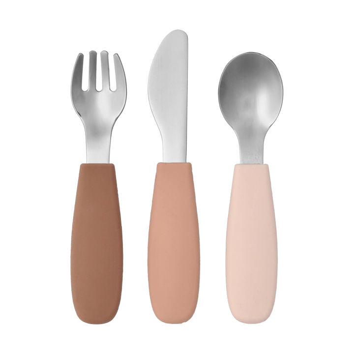 Dine bestickset silikon 3 delar - Blush - Scandi Living