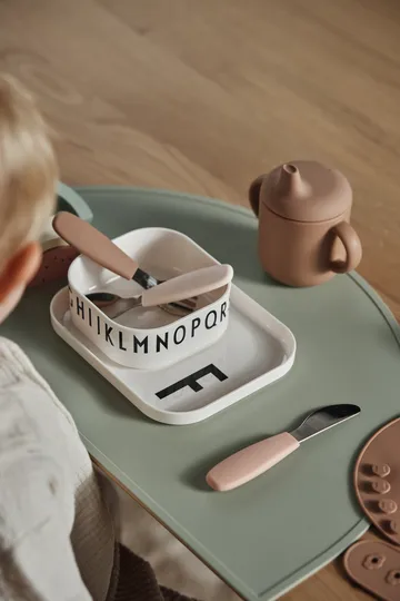 Dine bestickset silikon 3 delar - Blush - Scandi Living