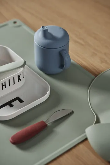 Dine bestickset silikon 3 delar - Green-blue - Scandi Living