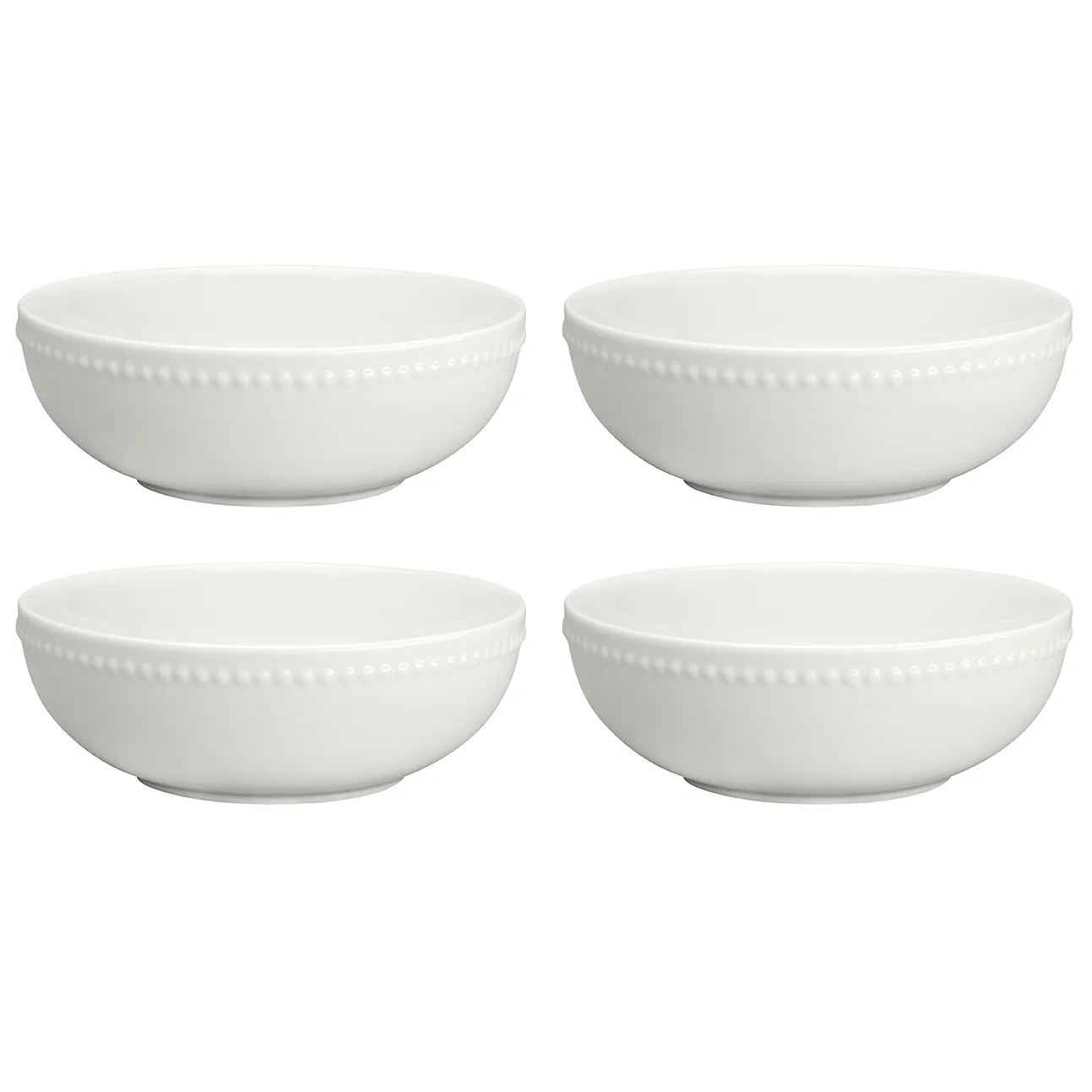 Dots frukostskål 60 cl 4-pack, Cremevit Scandi Living