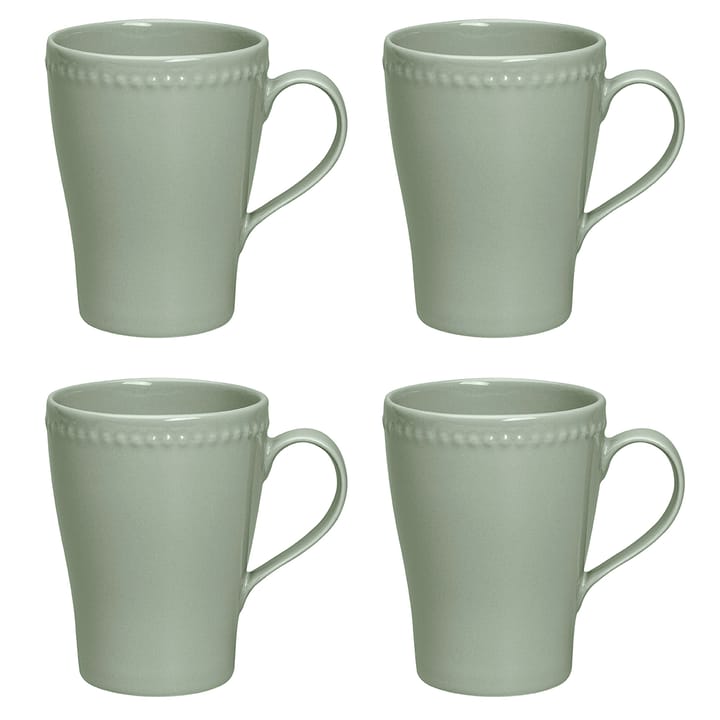 Dots mugg 35 cl 4-pack - grön - Scandi Living