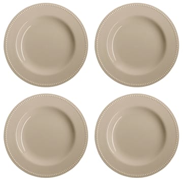 Dots tallrik 28 cm 4-pack - Beige - Scandi Living